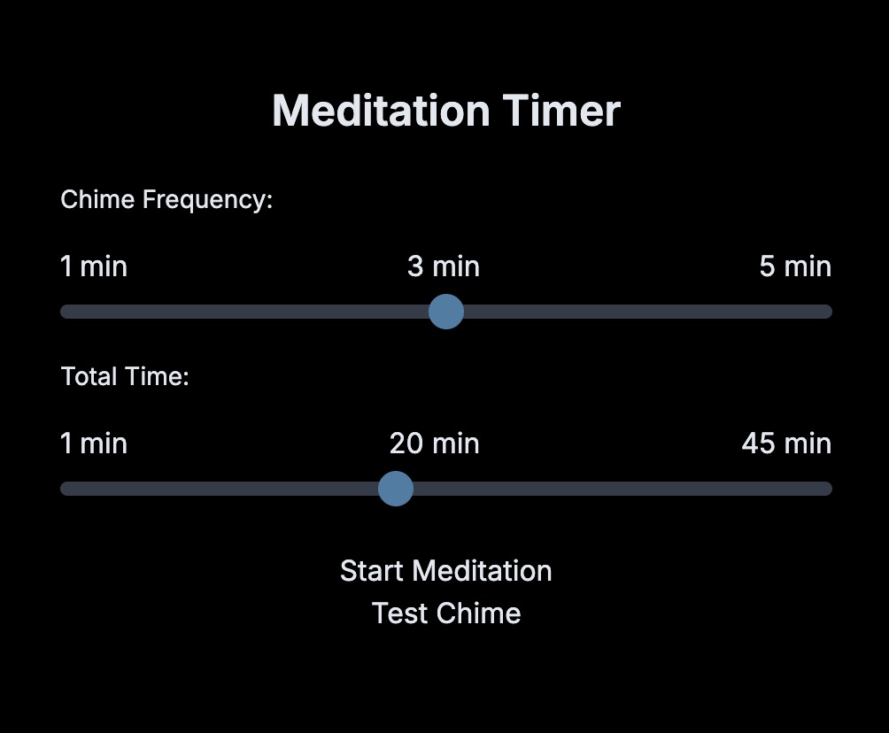 Meditation timers